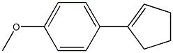 1-cyclopentenyl-4-methoxybenzene 구조식 이미지