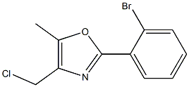 2-(2-BROMOPHENYL)-4-(CHLOROMETHYL)-5-METHYLOXAZOLE 구조식 이미지