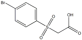 2-(4-bromophenylsulfonyl)acetic acid Structure