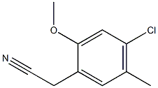 2-(4-chloro-2-methoxy-5-methylphenyl)acetonitrile Structure