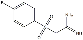 2-(4-fluorophenylsulfonyl)acetamidine Structure