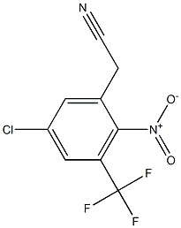 2-(5-chloro-3-(trifluoromethyl)-2-nitrophenyl)acetonitrile Structure