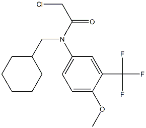 2-chloro-N-(cyclohexylmethyl)-N-(3-(trifluoromethyl)-4-methoxyphenyl)acetamide Structure