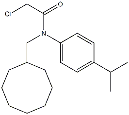 2-chloro-N-(cyclooctylmethyl)-N-(4-isopropylphenyl)acetamide 구조식 이미지