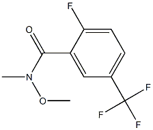 2-fluoro-N-methoxy-N-methyl-5-(trifluoromethyl)benzamide 구조식 이미지