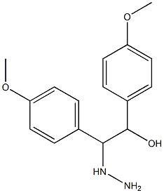 2-hydrazinyl-1,2-bis(4-methoxyphenyl)ethanol Structure