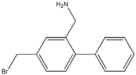 2-phenyl-(5-(bromomethyl)phenyl)methanamine Structure