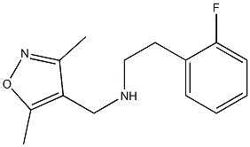 [(3,5-dimethyl-1,2-oxazol-4-yl)methyl][2-(2-fluorophenyl)ethyl]amine Structure