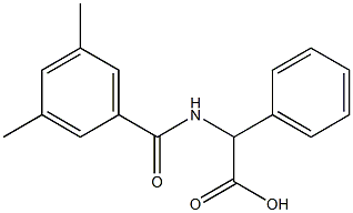 [(3,5-dimethylbenzoyl)amino](phenyl)acetic acid Structure