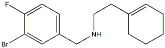 [(3-bromo-4-fluorophenyl)methyl][2-(cyclohex-1-en-1-yl)ethyl]amine Structure