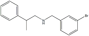 [(3-bromophenyl)methyl](2-phenylpropyl)amine 구조식 이미지