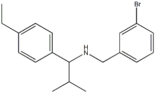 [(3-bromophenyl)methyl][1-(4-ethylphenyl)-2-methylpropyl]amine 구조식 이미지