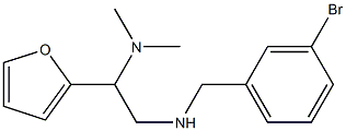 [(3-bromophenyl)methyl][2-(dimethylamino)-2-(furan-2-yl)ethyl]amine 구조식 이미지