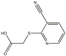 [(3-cyanopyridin-2-yl)thio]acetic acid 구조식 이미지