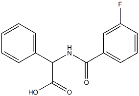 [(3-fluorobenzoyl)amino](phenyl)acetic acid Structure