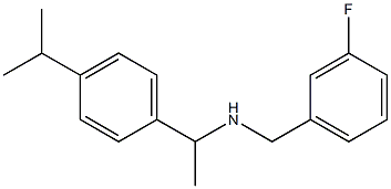 [(3-fluorophenyl)methyl]({1-[4-(propan-2-yl)phenyl]ethyl})amine 구조식 이미지