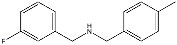 [(3-fluorophenyl)methyl][(4-methylphenyl)methyl]amine Structure