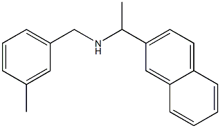 [(3-methylphenyl)methyl][1-(naphthalen-2-yl)ethyl]amine Structure