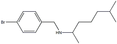 [(4-bromophenyl)methyl](6-methylheptan-2-yl)amine Structure