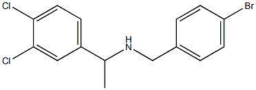 [(4-bromophenyl)methyl][1-(3,4-dichlorophenyl)ethyl]amine Structure