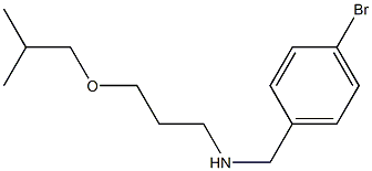 [(4-bromophenyl)methyl][3-(2-methylpropoxy)propyl]amine 구조식 이미지