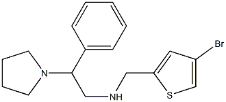 [(4-bromothiophen-2-yl)methyl][2-phenyl-2-(pyrrolidin-1-yl)ethyl]amine 구조식 이미지