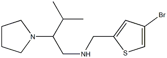 [(4-bromothiophen-2-yl)methyl][3-methyl-2-(pyrrolidin-1-yl)butyl]amine 구조식 이미지