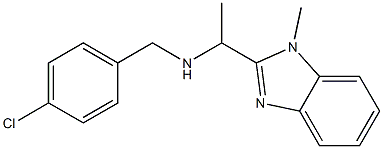 [(4-chlorophenyl)methyl][1-(1-methyl-1H-1,3-benzodiazol-2-yl)ethyl]amine 구조식 이미지