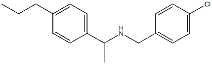 [(4-chlorophenyl)methyl][1-(4-propylphenyl)ethyl]amine 구조식 이미지