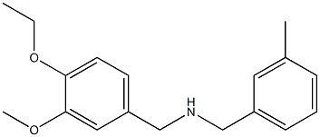 [(4-ethoxy-3-methoxyphenyl)methyl][(3-methylphenyl)methyl]amine Structure