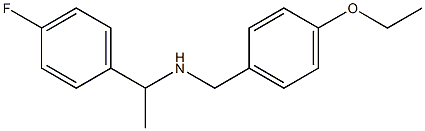 [(4-ethoxyphenyl)methyl][1-(4-fluorophenyl)ethyl]amine Structure