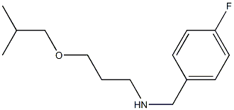 [(4-fluorophenyl)methyl][3-(2-methylpropoxy)propyl]amine Structure