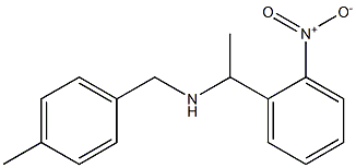 [(4-methylphenyl)methyl][1-(2-nitrophenyl)ethyl]amine Structure