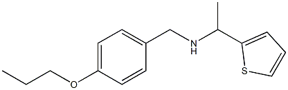 [(4-propoxyphenyl)methyl][1-(thiophen-2-yl)ethyl]amine Structure