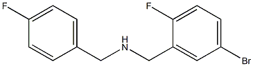 [(5-bromo-2-fluorophenyl)methyl][(4-fluorophenyl)methyl]amine Structure