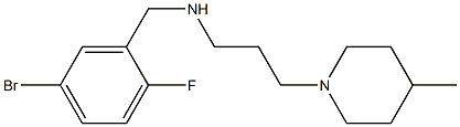 [(5-bromo-2-fluorophenyl)methyl][3-(4-methylpiperidin-1-yl)propyl]amine 구조식 이미지