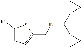 [(5-bromothiophen-2-yl)methyl](dicyclopropylmethyl)amine 구조식 이미지