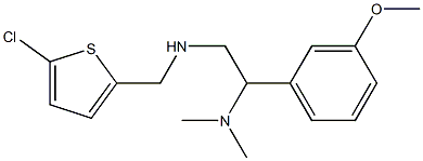 [(5-chlorothiophen-2-yl)methyl][2-(dimethylamino)-2-(3-methoxyphenyl)ethyl]amine Structure