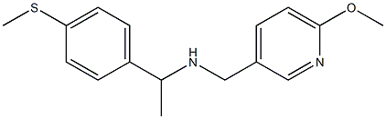 [(6-methoxypyridin-3-yl)methyl]({1-[4-(methylsulfanyl)phenyl]ethyl})amine 구조식 이미지