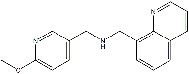 [(6-methoxypyridin-3-yl)methyl](quinolin-8-ylmethyl)amine Structure