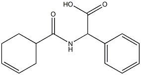 [(cyclohex-3-en-1-ylcarbonyl)amino](phenyl)acetic acid Structure