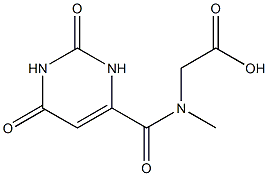 [[(2,6-dioxo-1,2,3,6-tetrahydropyrimidin-4-yl)carbonyl](methyl)amino]acetic acid Structure