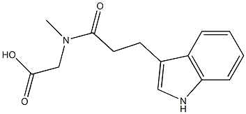 [[3-(1H-indol-3-yl)propanoyl](methyl)amino]acetic acid 구조식 이미지