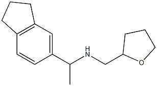 [1-(2,3-dihydro-1H-inden-5-yl)ethyl](oxolan-2-ylmethyl)amine 구조식 이미지