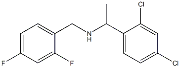 [1-(2,4-dichlorophenyl)ethyl][(2,4-difluorophenyl)methyl]amine 구조식 이미지