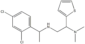 [1-(2,4-dichlorophenyl)ethyl][2-(dimethylamino)-2-(thiophen-2-yl)ethyl]amine 구조식 이미지