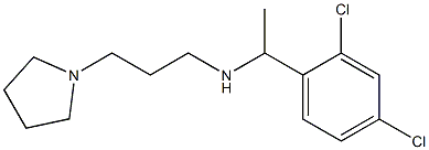 [1-(2,4-dichlorophenyl)ethyl][3-(pyrrolidin-1-yl)propyl]amine Structure