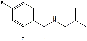 [1-(2,4-difluorophenyl)ethyl](3-methylbutan-2-yl)amine Structure