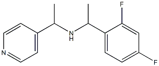 [1-(2,4-difluorophenyl)ethyl][1-(pyridin-4-yl)ethyl]amine Structure