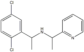 [1-(2,5-dichlorophenyl)ethyl][1-(pyridin-2-yl)ethyl]amine 구조식 이미지